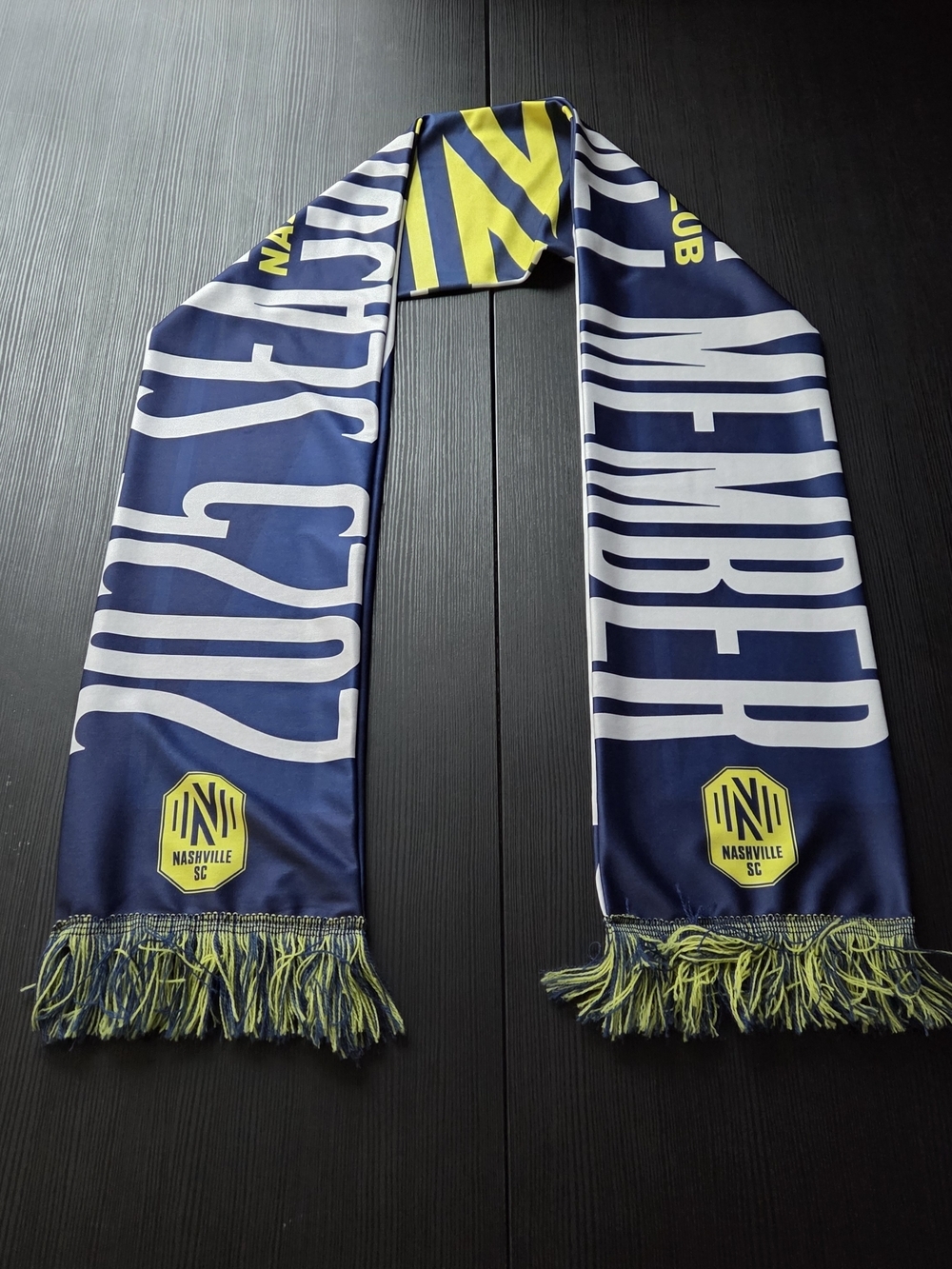 Official Nashville Soccer Club 2025 Season Ticket Holder Gear Scarf One Size
